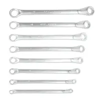 Набор ключей гаечных накидных изогнутых на держателе (6-22 мм) (8 предметов) AVS K2N8P