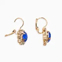 Серьги со стразами &laquo;Круг&raquo;, вечеринка, крупный, МИКС