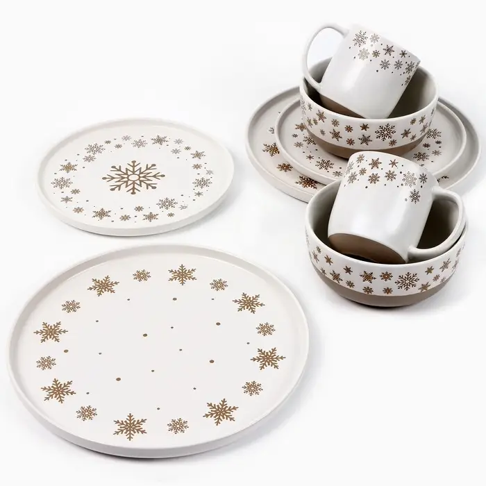 Кружка новогодняя керамическая &laquo;Снежная сказка&raquo;, 400 мл, ручная работа