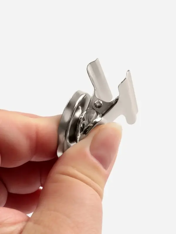 Зажимы для кроя с магнитом, 3.1 см, 5 шт., цвет серебряный