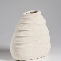 Ваза настольная керамика "Элладио" 18х17,5 см, белый