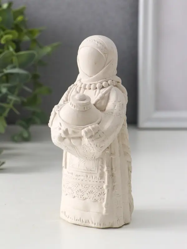 Фигурка - оберег &laquo;Берегиня Дуняша&raquo;, гипс, 13&times;6&times;6 см, натуральный
