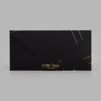 Конверт для денег &laquo;Бант&raquo;, на черном крафте, тиснение, 16.5&times;8 см