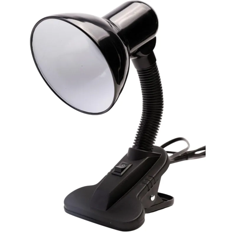 Светильник Ultraflash UF-320P C02 черный с прищепкой, 230В, 60Вт, E27