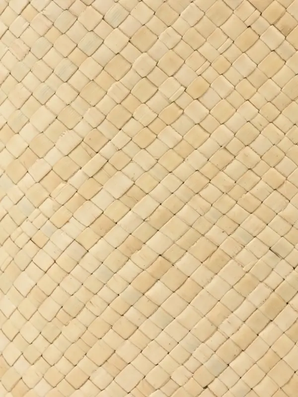 Сумка плетёная из пандана, 26&times;15&times;38 см, бежево-чёрная