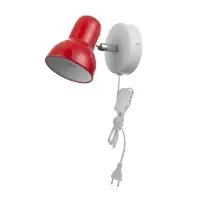 Бра с проводом &laquo;Севантос&raquo; Е27 40 Вт красный 9&times;9&times;14 см