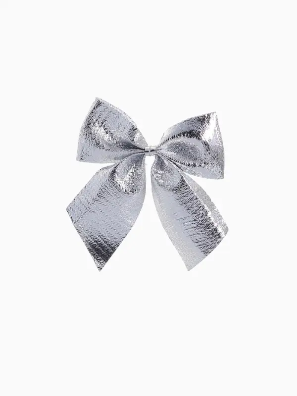 Ёлочные игрушки &laquo;Карнавал&raquo;, набор 16 шт. (4 бантика, 4 шишки, 8 шаров) серебристый/голубой