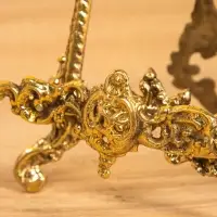 Мини мольберт "Трезубец" латунь 25х10х3 см Мини мольберт "Трезубец" латунь 25х10х3 см