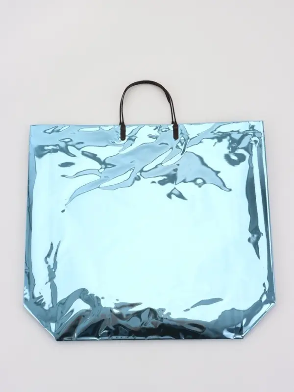 Пакет подарочный ПВХ, голография, голубой, пластиковая ручка, 44×33×12 см Пакет подарочный ПВХ, голография, голубой, пластиковая ручка, 44×33×12 см