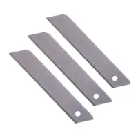 Нож выдвижной 18 мм (метал. направляющая, обрезин. корпус, 3 лезвия в комплекте) AVS NV18-3