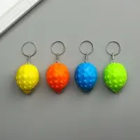 Фонарик брелок для ключей на кольце &laquo;Ёжик&raquo;, 2.8&times;3.5&times;4.8 см, МИКС