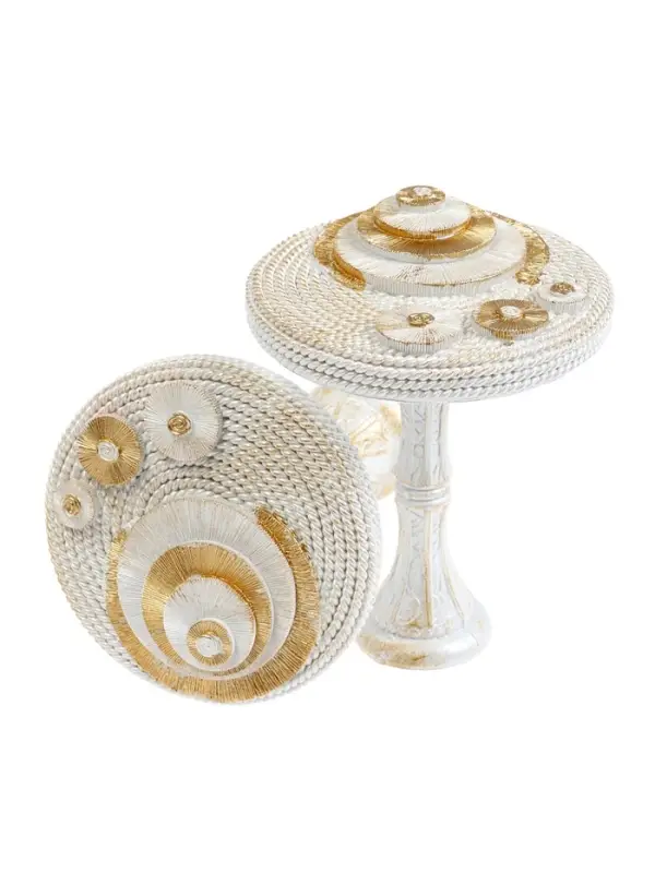 Крючок для штор CAPPIO KS038, d=11 см, цвет белый с золотом, 2 шт Крючок для штор CAPPIO KS038, d=11 см, цвет белый с золотом, 2 шт