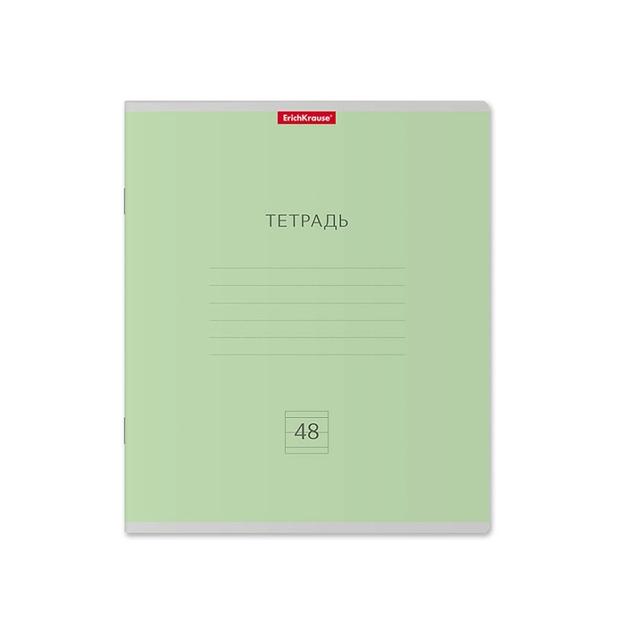 Тетрадь 48 листов в линейку ErichKrause Тетрадь 48 листов в линейку ErichKrause "Классика", обложка мелованный картон, блок офсет 100% белизна, микс