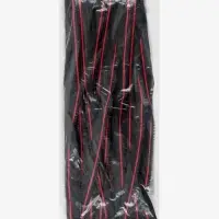 Молния &laquo;Трактор&raquo;, №5, разъёмная, замок автомат, 60 см, чёрная, красная