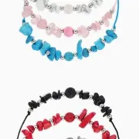 Браслет под натуральный камень &laquo;Крошка с бусиной&raquo;, шар №8, d=6 см, МИКС