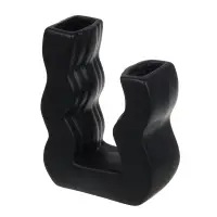 VETTA Вазон, 16,5x12,5x6 см, керамика, чёрный