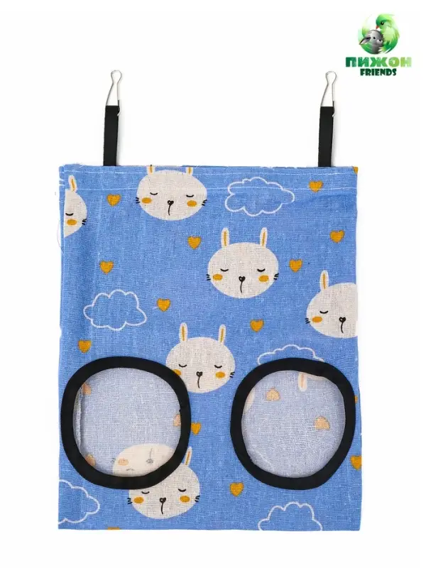 Сенник - кормушка для грызунов, подвесной, 29 х 25 см, синий