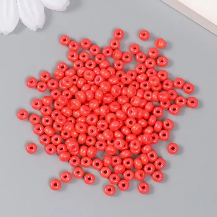 Бисер стекло 6/0  Бисер стекло 6/0 "Бугенвиллия" 15 гр