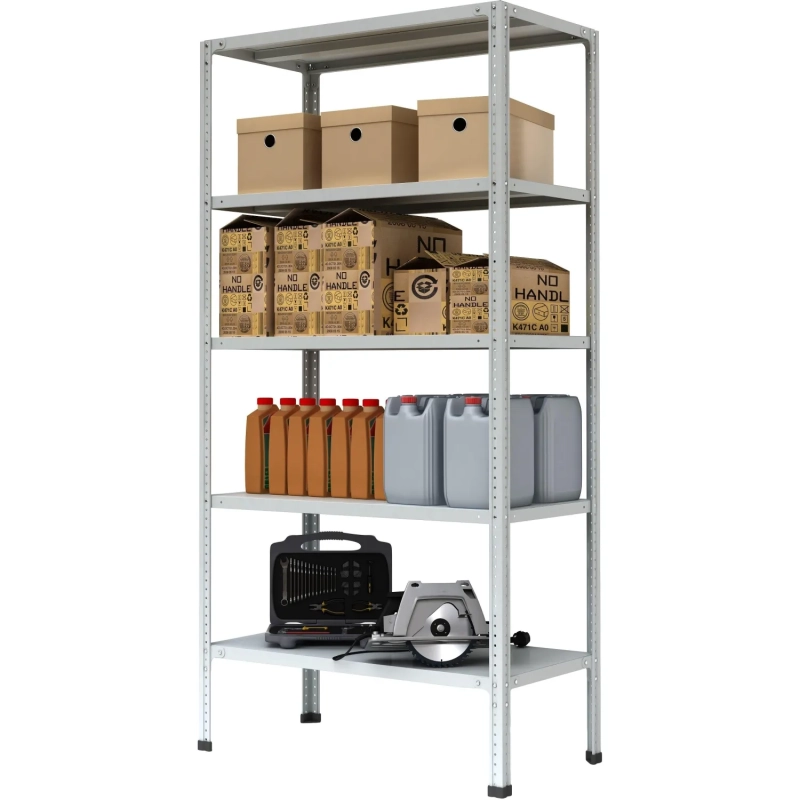 Стеллаж металлический 0MX_P_МС-245 с 5-ю полками 1000х400х2000