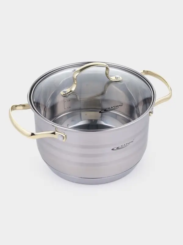 Кастрюля 3,5 л "ЭЛИС ГОЛД" ф20х12,5 см