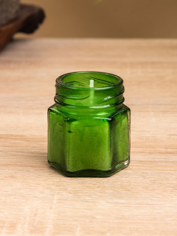 Свеча вотивная в стеклянной баночке, 100 г, сандаловое дерево