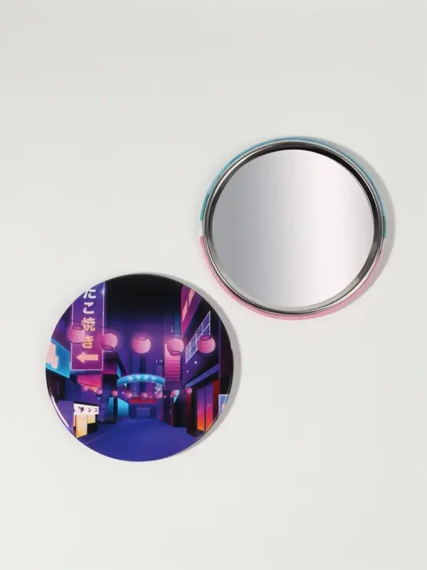 Зеркало карманное «Город», d=7 см, разноцветное