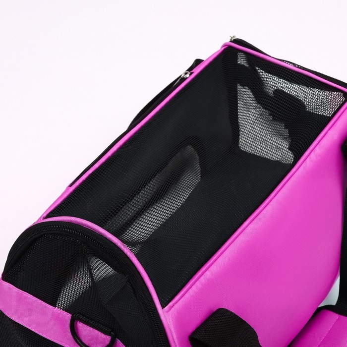Сумка-переноска сетчатая,52 х 25 х 33 см,  фиолетовая Сумка-переноска сетчатая,52 х 25 х 33 см,  фиолетовая