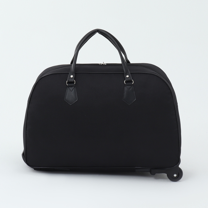 Сумка дорожная на колёсах, наружный карман, цвет чёрный Сумка дорожная на колёсах, наружный карман, цвет чёрный