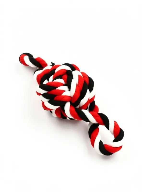 Игрушка для собак канатная &laquo;Мяч с ручками&raquo;, мяч 22 см, до 130 г