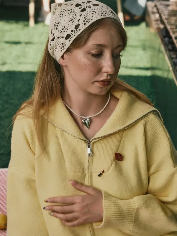 Чокер &laquo;Сердце&raquo; жемчужные бусины, белый в серебре, 32 см + 5 см доп, цепочка