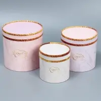 Набор коробок 3 в 1, упаковка подарочная, &laquo;Мрамор&raquo;, 13&times;13&times;13 - 18&times;18&times;18 см
