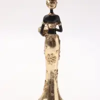 Фигура декоративная &laquo;Африканка в золотом наряде&raquo;, 7&times;6&times;25 см