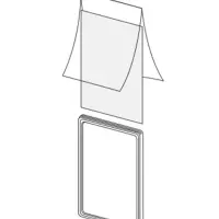 Карман-протектор для рамы, формат А4, пластиковый антибликовый