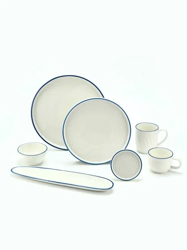 Тарелка плоская керамическая &laquo;Оушен&raquo;, d=23 см, ручная работа