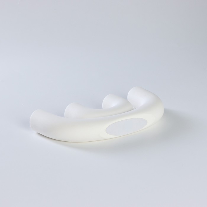 Подсвечник керамический «Скандинавия», 23×10,5 см, горлышко d=2,3 см, цвет белый