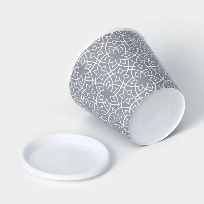 Горшок для цветов Доляна «Кракле», 800 мл, цвет серый Горшок для цветов Доляна «Кракле», 800 мл, цвет серый