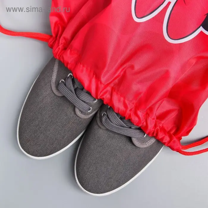 Мешок для обуви 420 х 350 мм, Минни Маус «Минни русалочка» (мягкий полиэстер, плотность 210D) Мешок для обуви 420 х 350 мм, Минни Маус «Минни русалочка» (мягкий полиэстер, плотность 210D)