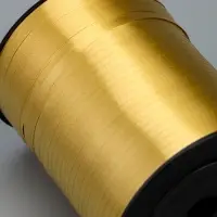 Лента для декора, подарков и шаров, золотой, 0.5 см &times; 500 ярдов