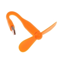 Вентилятор с гибким корпусом Luazon LOF-05, USB, 11 см, оранжевый