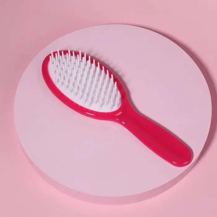 Расчёска массажная, 5×15 (±1) см, розовая