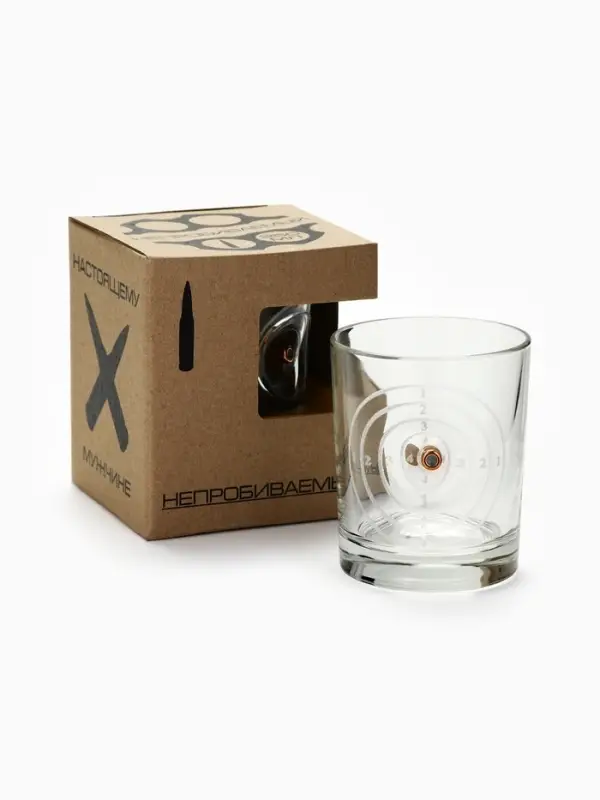 Стакан для виски с пулей &laquo;Непробиваемый&raquo;, 250 мл