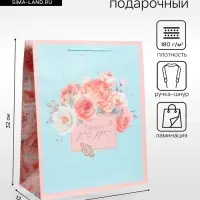 Пакет подарочный ламинированный &laquo;Подарок&raquo;, 26&times;12&times;32 см