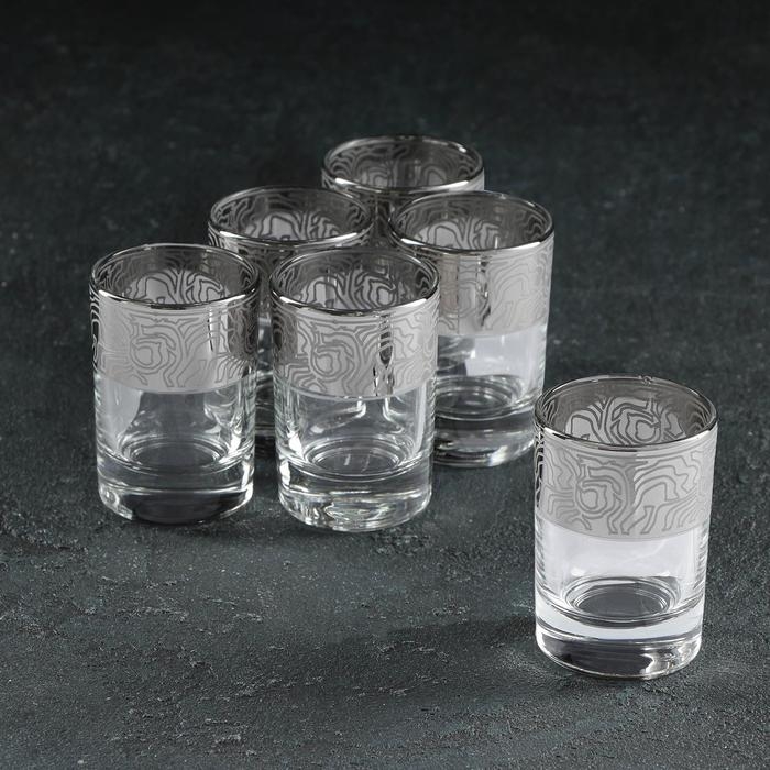 Набор стопок Jungle, 50 мл, с гравировкой и напылением, 6 шт, цвет напыления серебряный Набор стопок Jungle, 50 мл, с гравировкой и напылением, 6 шт, цвет напыления серебряный