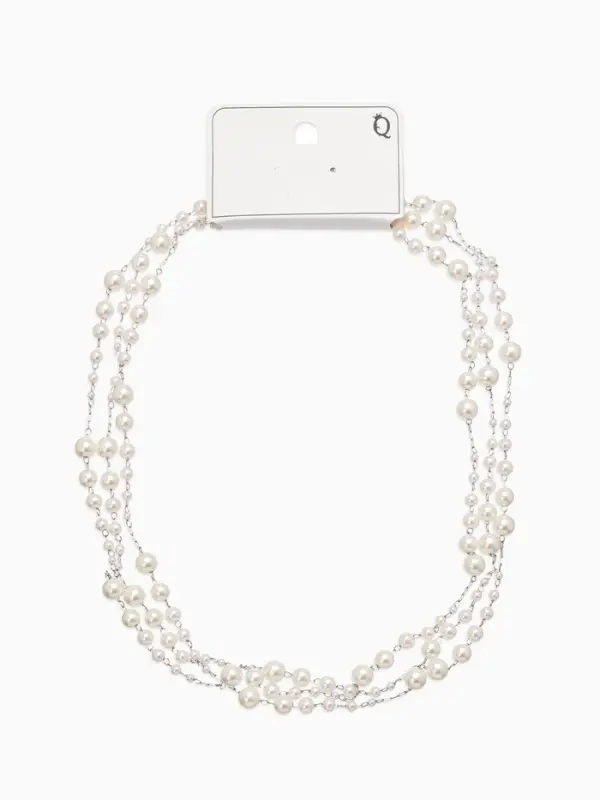 Бусы жемчужные d=3,4,5,6,8,10, цвет белый в серебре