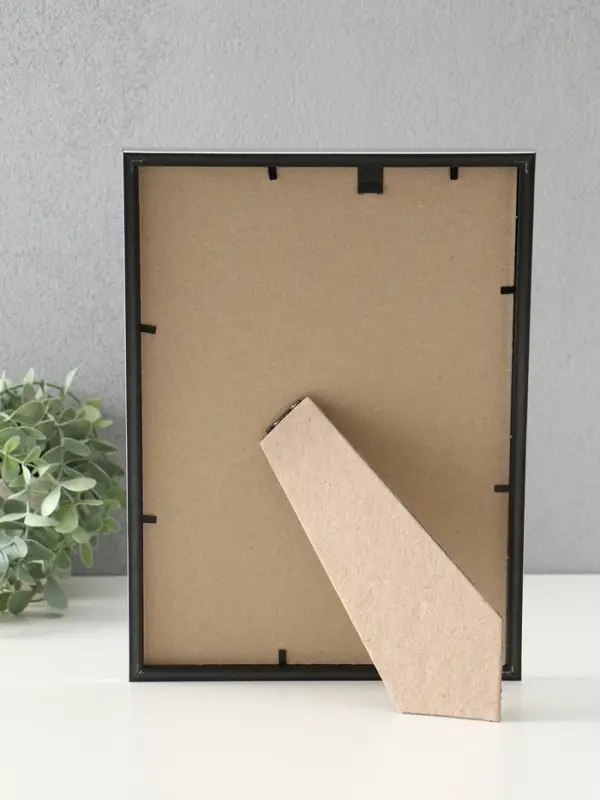 Фоторамка  Фоторамка "Радуга" 21х30 см,  с подножкой, набор 3 шт, (пластиковый экран), серебро