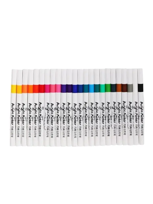 Набор акриловых маркеров, 24 цвета, для рисования