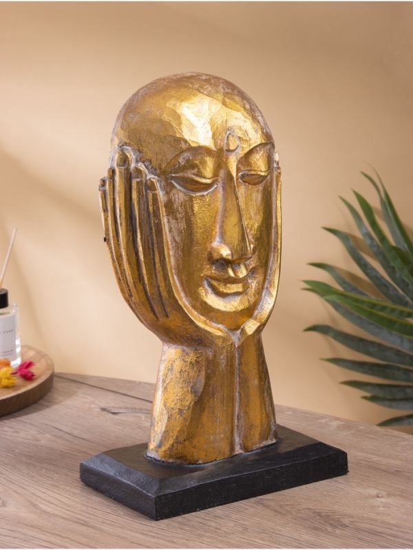 Сувенир интерьерный  Сувенир интерьерный "Маска в руках" дерево, 20х13х35 см