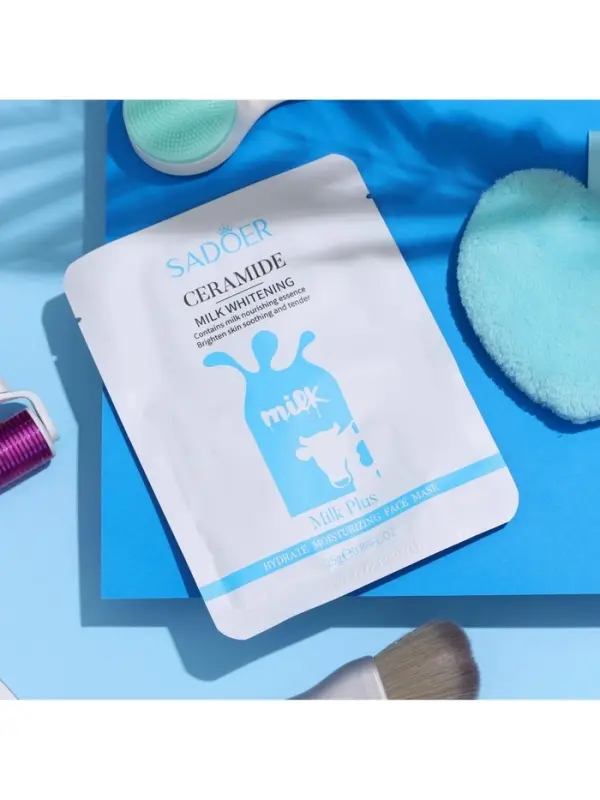 Тканевая маска для лица с экстрактом коровьего молока, увлажняющая Тканевая маска для лица с экстрактом коровьего молока, увлажняющая