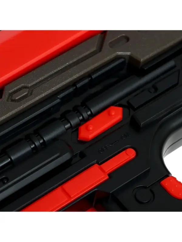 Автоматический бластер RAMPAGE, стреляет мягкими пулями, работает от батареек