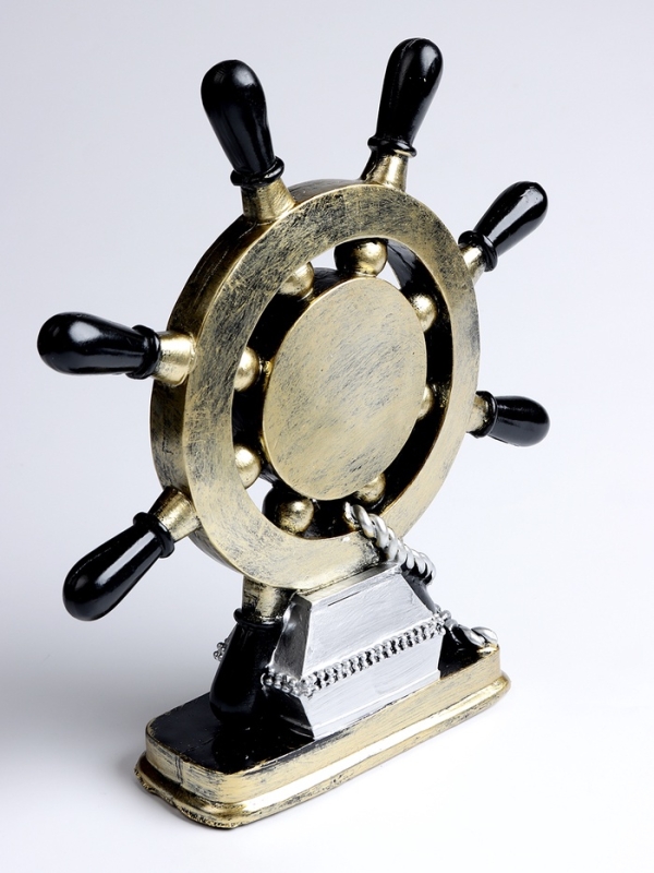 Часы настольные интерьерные, «Штурвал», на батарейках, 16×6.5×27 см, d-8 см Часы настольные интерьерные, «Штурвал», на батарейках, 16×6.5×27 см, d-8 см